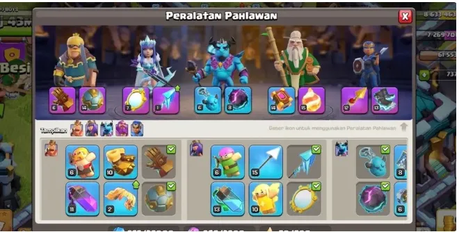 COC275 TH13 Semi Max w/ BK54 AQ60 RC38 GW35 + Spiky Ball Fireball Magic Mirror Ice Arrow Giant Gauntlet Rocket Spear Electro Boots 747 Gems 5 Builders